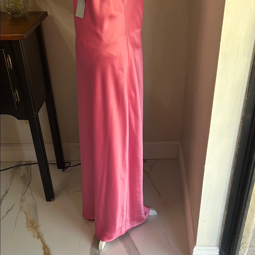 ANTONIO MELANI Pink Maxi Dress with Floral Detail - Picture 5 of 11